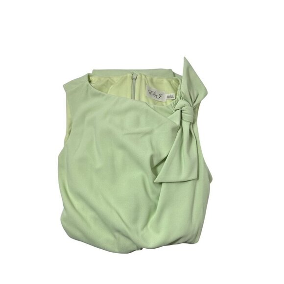 Eliza J Womens Light Green Sleeveless Fit Flare Bow Detail Midi Dress Sz 8 New - Picture 6 of 8